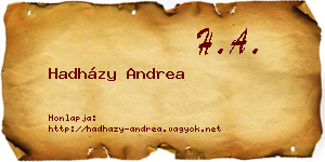 Hadházy Andrea névjegykártya